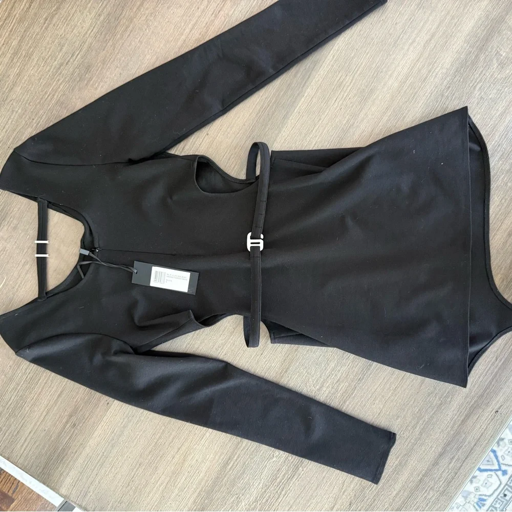 HELIOT EMIL black orderly jersey dress - Picture 2 of 3